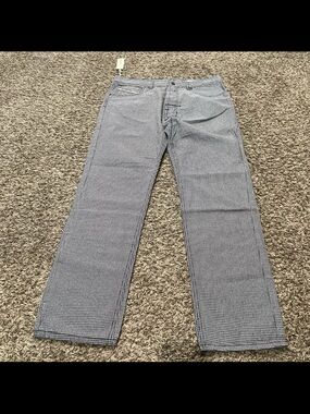 Diesel NWT checkered print straight leg jeans women’s size 34